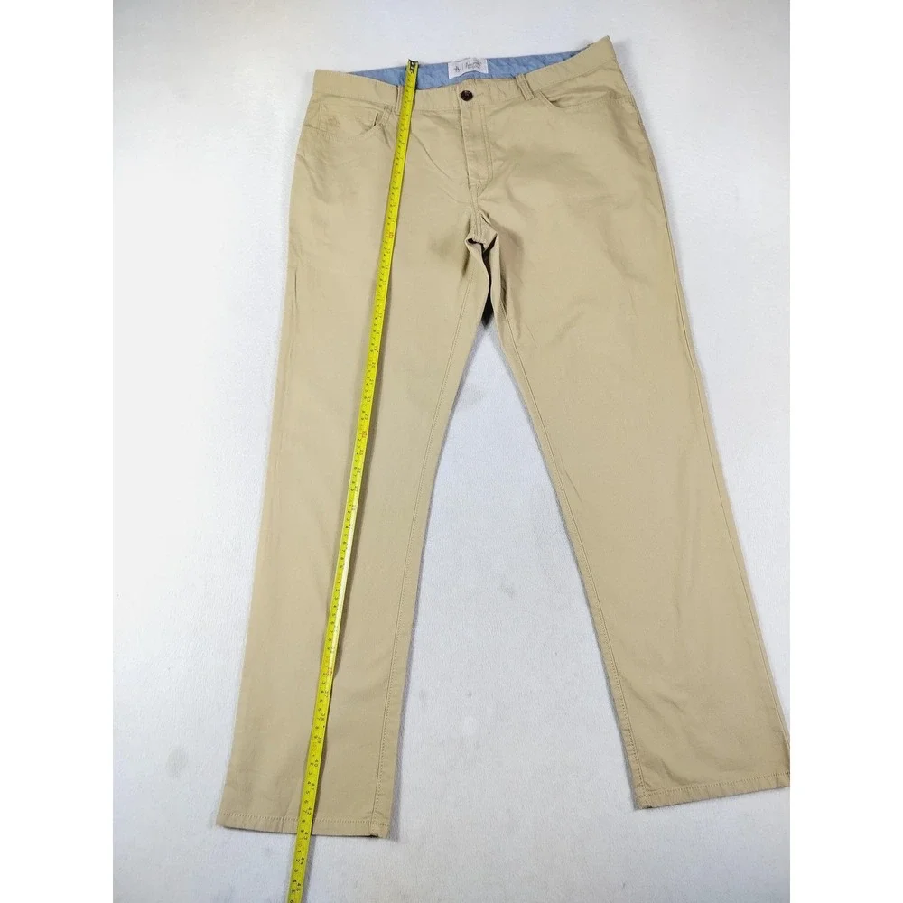 Penguin‎ By Munsingwear Pants Mens 36 Beige Stretch Canvas Chino Casual Office